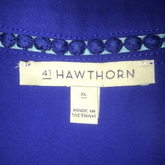 41 HAWTHORN sleeveless top beautiful details and color NEW size XL - Picture 3 of 7